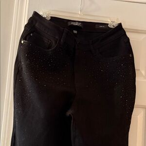 Judy Blue Midnight Black Embellished Jeans